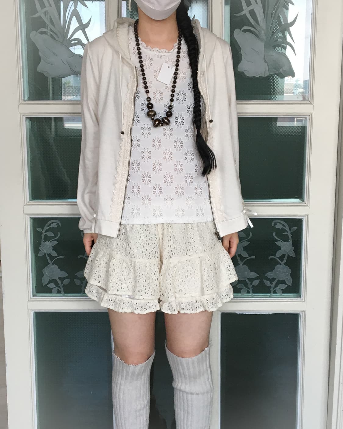 Flower pattern point sleeveless 상품이미지1