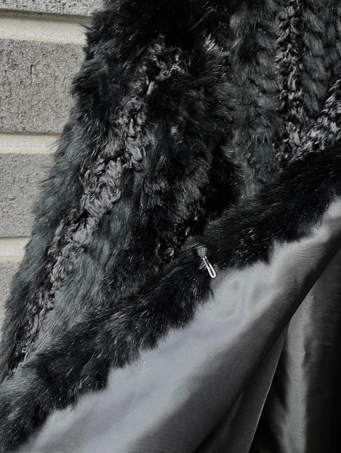 리얼 토끼털 퍼자켓 블랙 상품이미지10