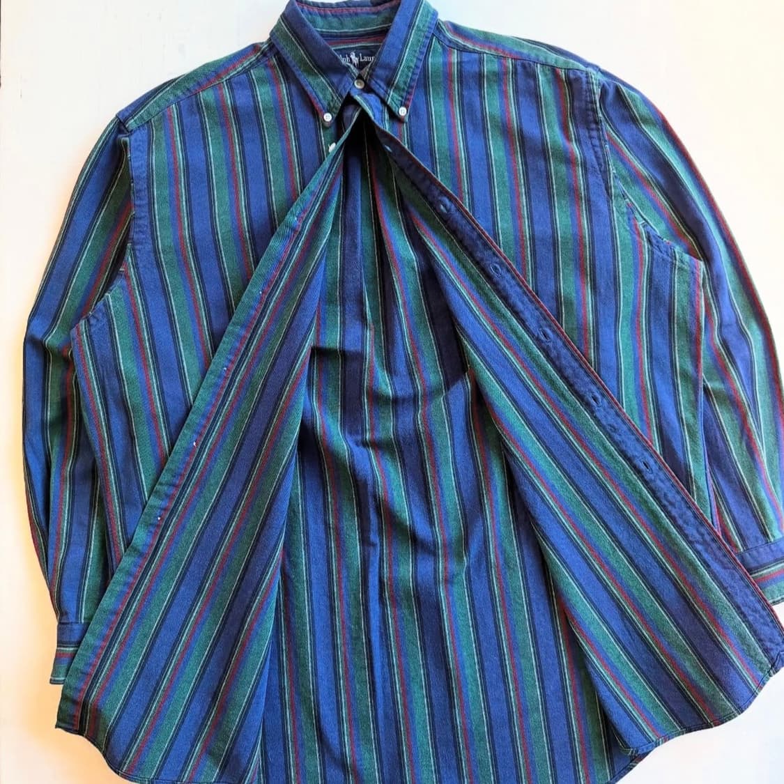 90‘s 폴로 랄프로렌 클래식 스트라이프 셔츠 상품이미지3