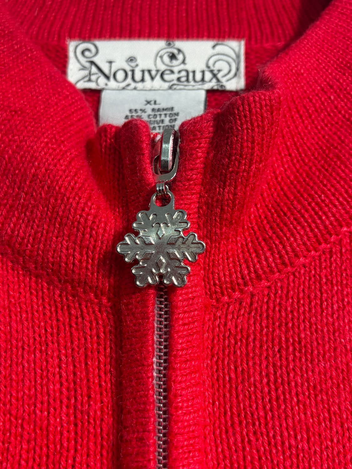 U.S.A. 크리스마스 라미&코튼 어글리니트 베스트 XL어글리스웨터 상품이미지7