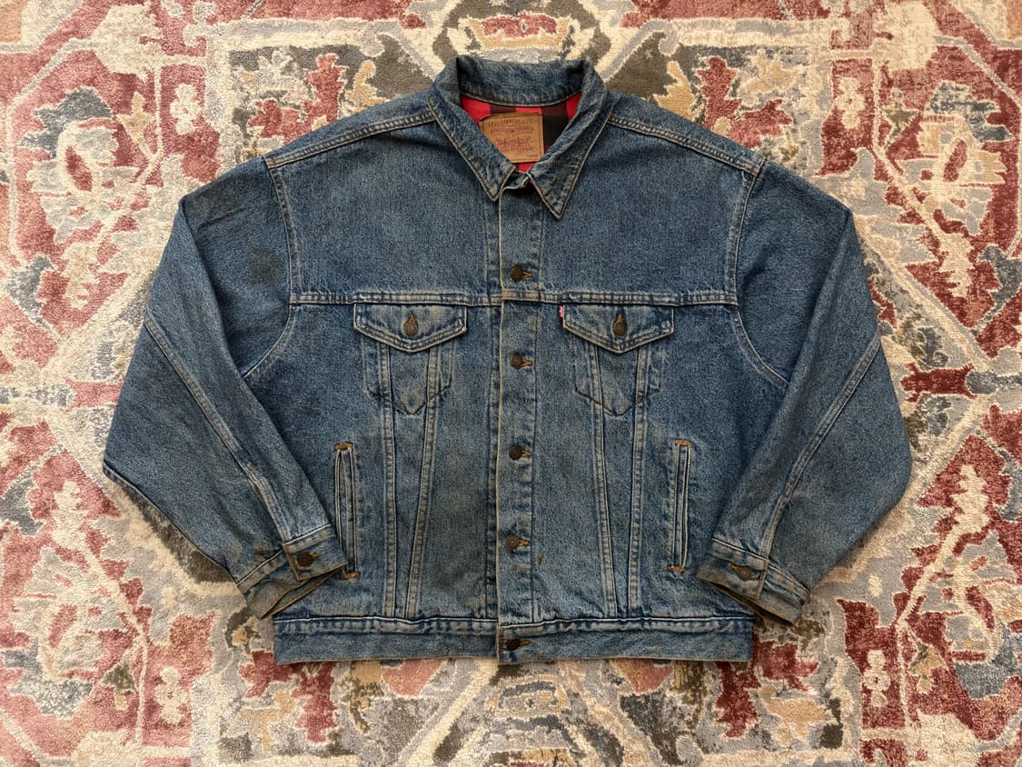 [리바이스] ‘91 USA 70417 버팔로 플란넬 데님 트러커 자켓 상품이미지2