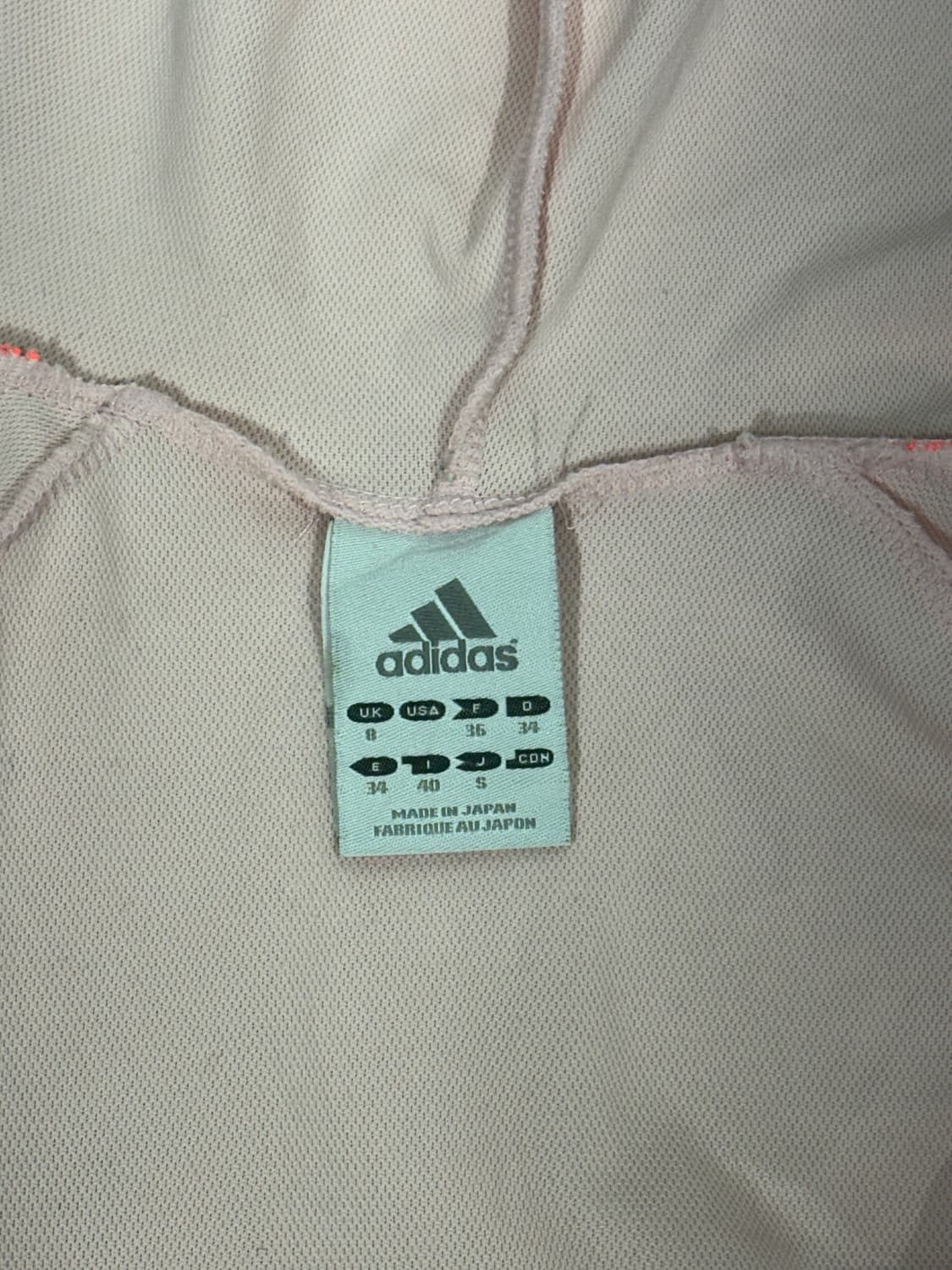 00s 아디다스 핑크 후드 집업 삼선 y2K 올드스쿨 트랙탑 져지 S 상품이미지6