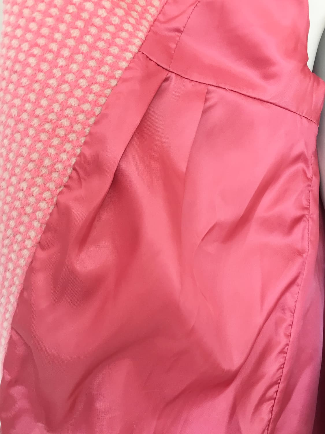 Coral Pink Balloon Silhouette Wool Coat 상품이미지8