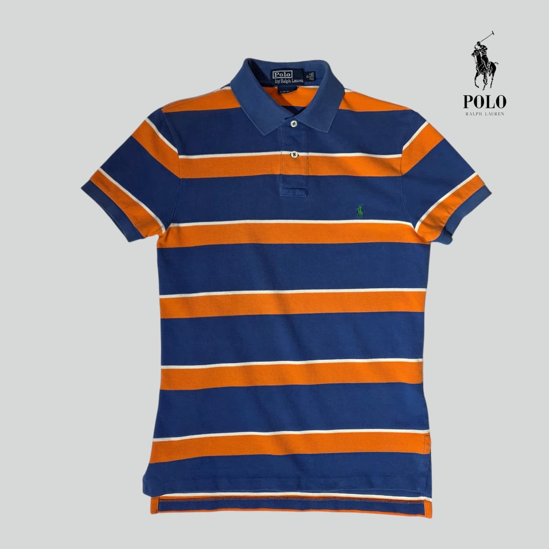 [S]폴로 랄프로렌 스트라이프 카라 반팔 티셔츠 상품이미지1