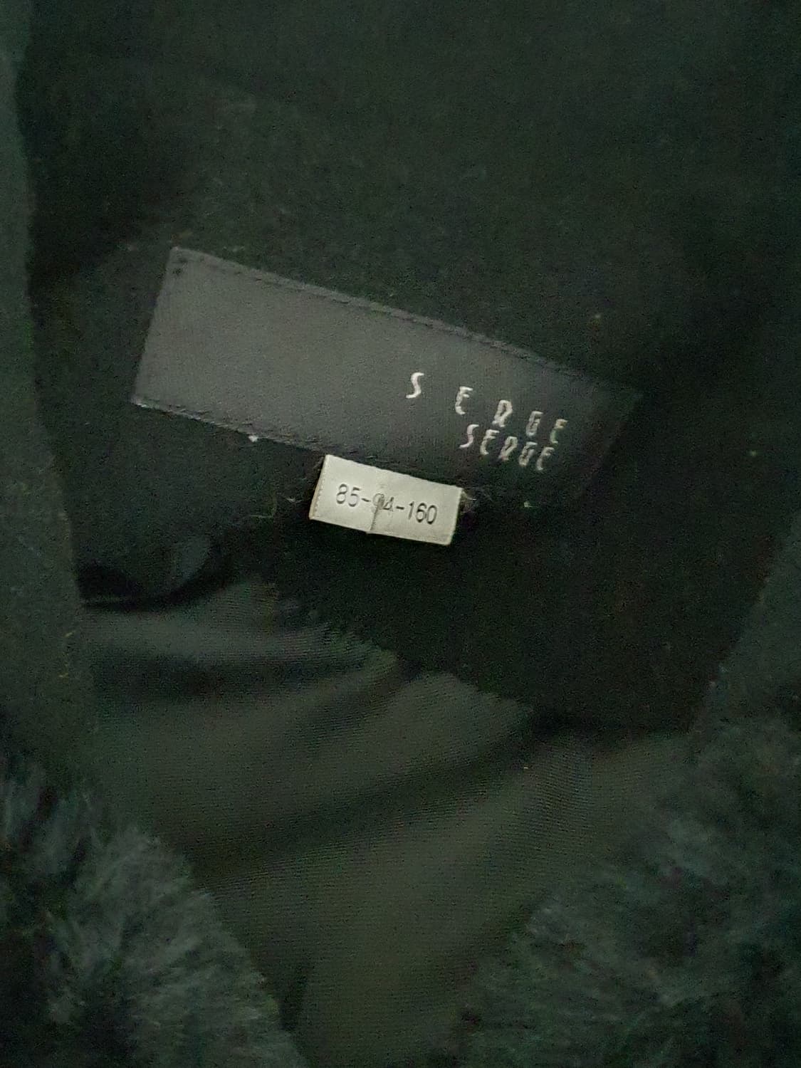 [빈티지] 블랙 퍼 트리밍 망토 코트 두꺼운망토 상품이미지9