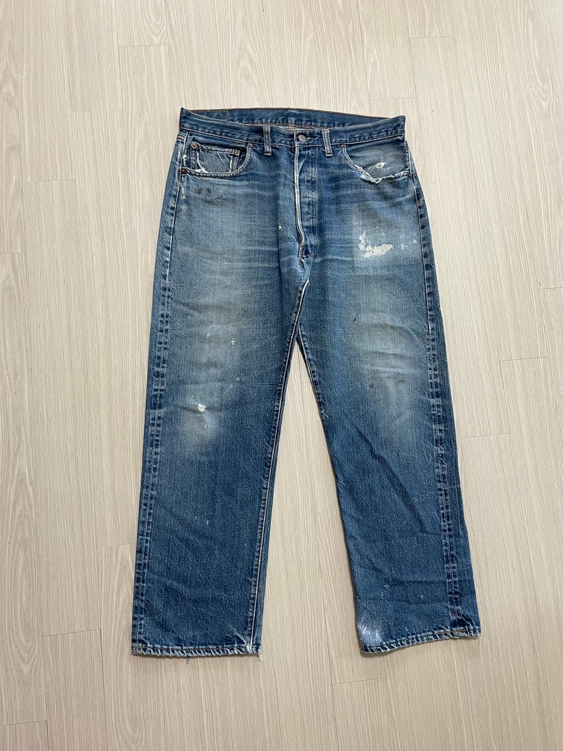 (탑버튼2) 60s 리바이스 501 Big E 셀비지 데님 팬츠 상품이미지1