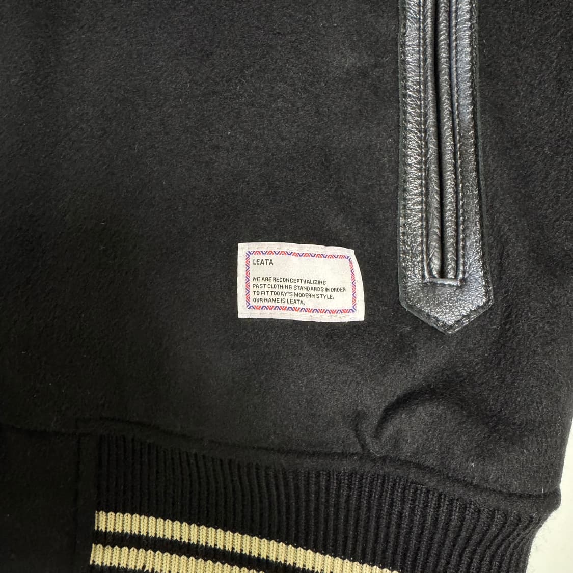 리타 LEATA 레더스타디움 바시티 자켓 M 상품이미지2