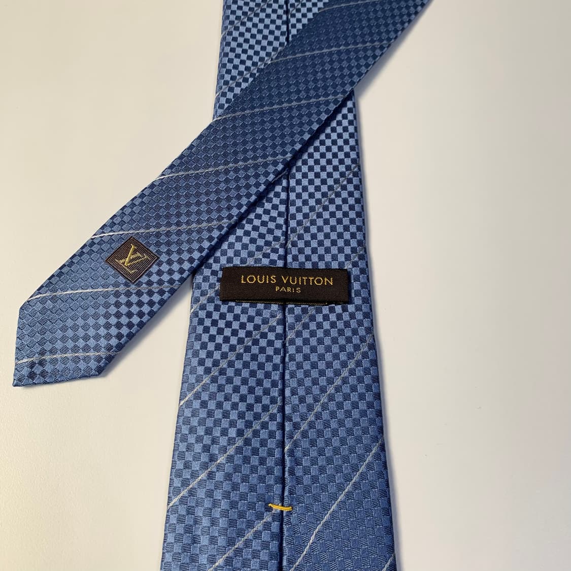 루이비통 스몰다미에 스트라이프 명품넥타이 A+등급 8.7cm 상품이미지5