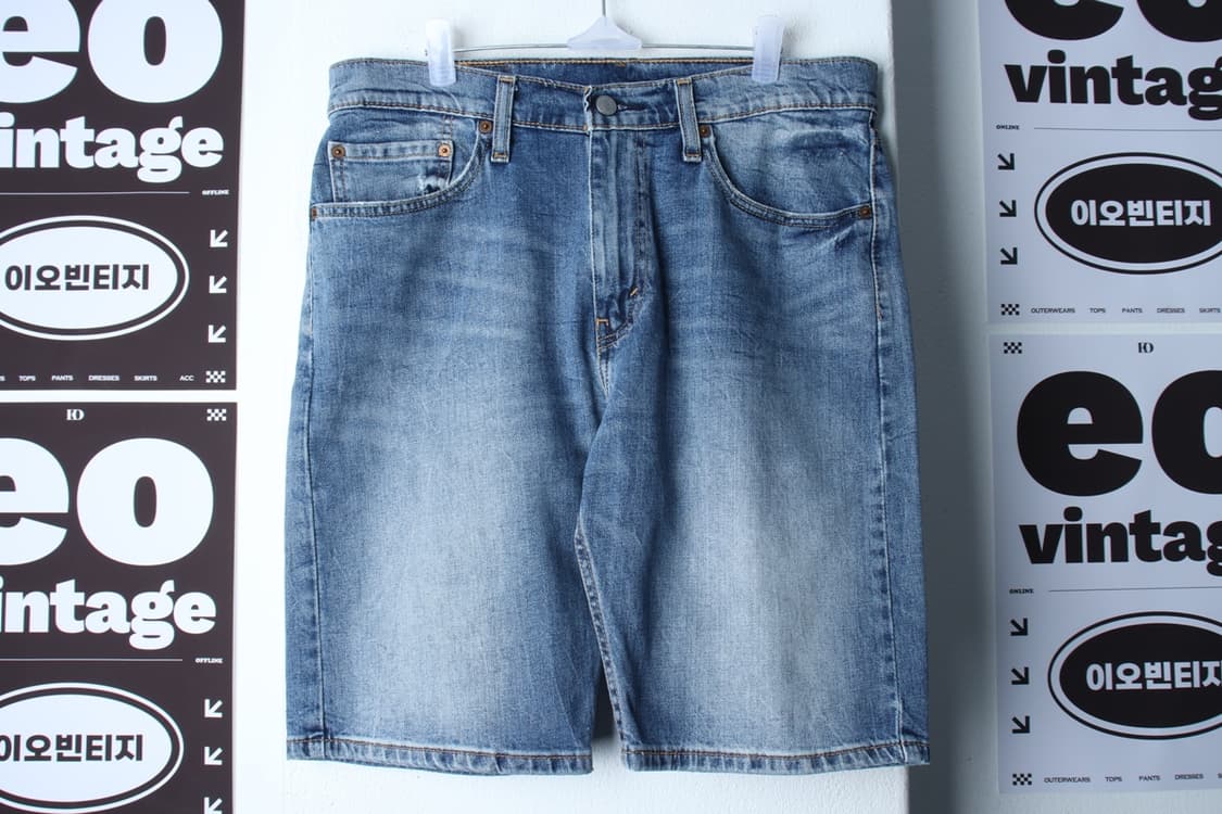 (L-XL) 리바이스 반바지 팬츠 505 데님 청 아메카지-P9891 상품이미지2
