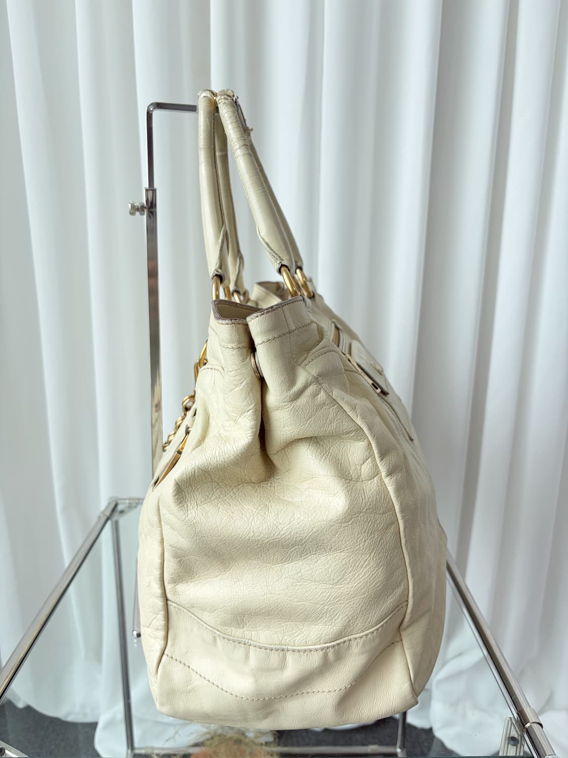 프라다 비텔로 샤인 체인 토트백 상품이미지5