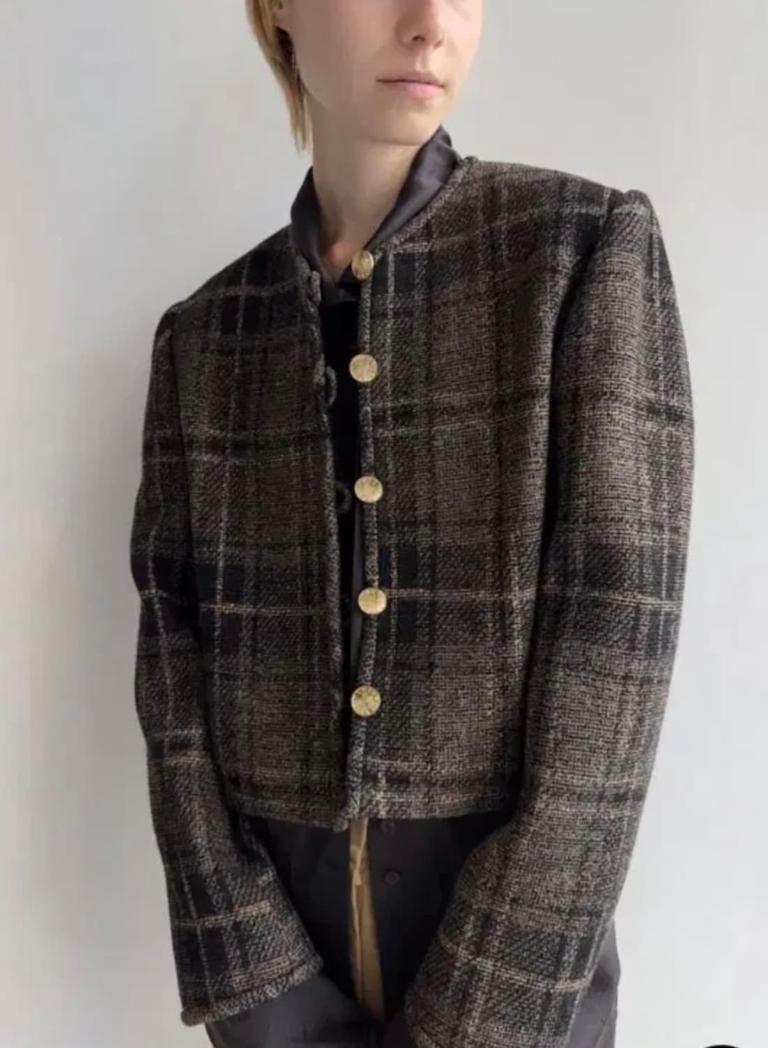 로우클래식 체크 셋업 m 상품이미지3