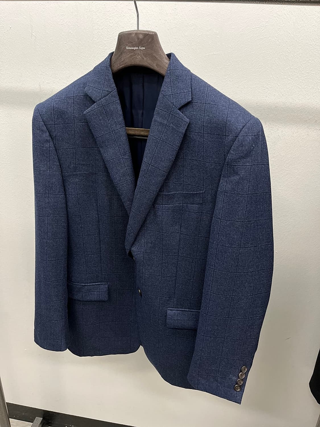 105) 폴로 체크 울자켓  상품이미지1