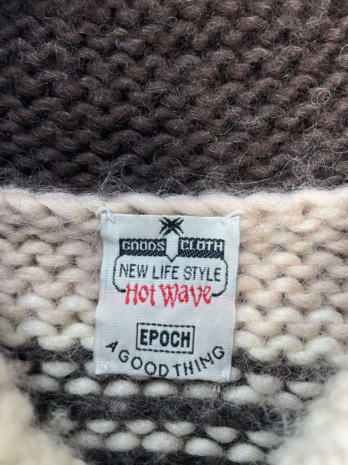 빈티지 울 코위찬 니트 집업 H2199 상품이미지5