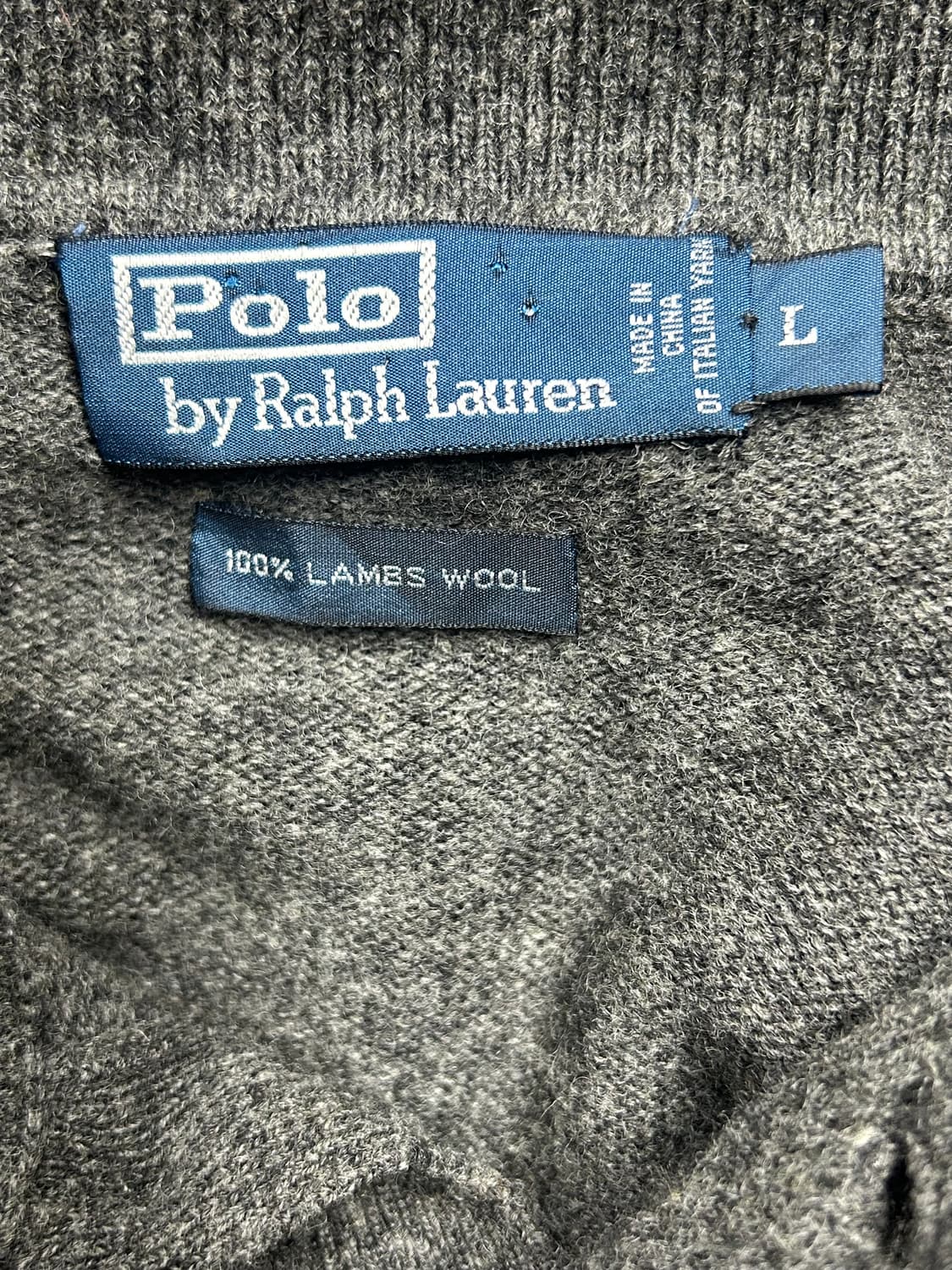 폴로 랄프로렌 램스울 카라 니트 상품이미지5