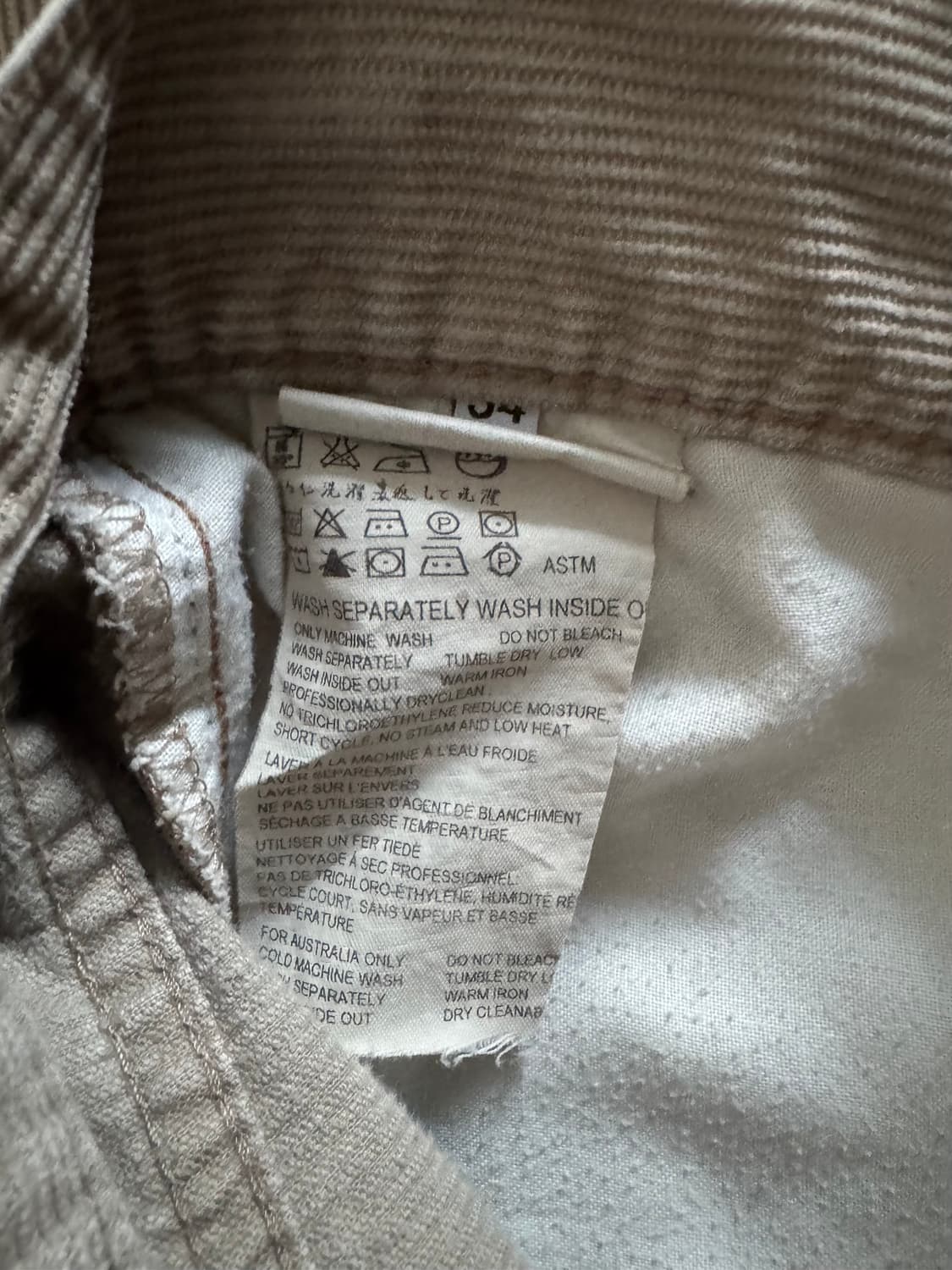 [34] 90s helmut lang 헬무트랭 코듀로이 부츠컷 팬츠 상품이미지5