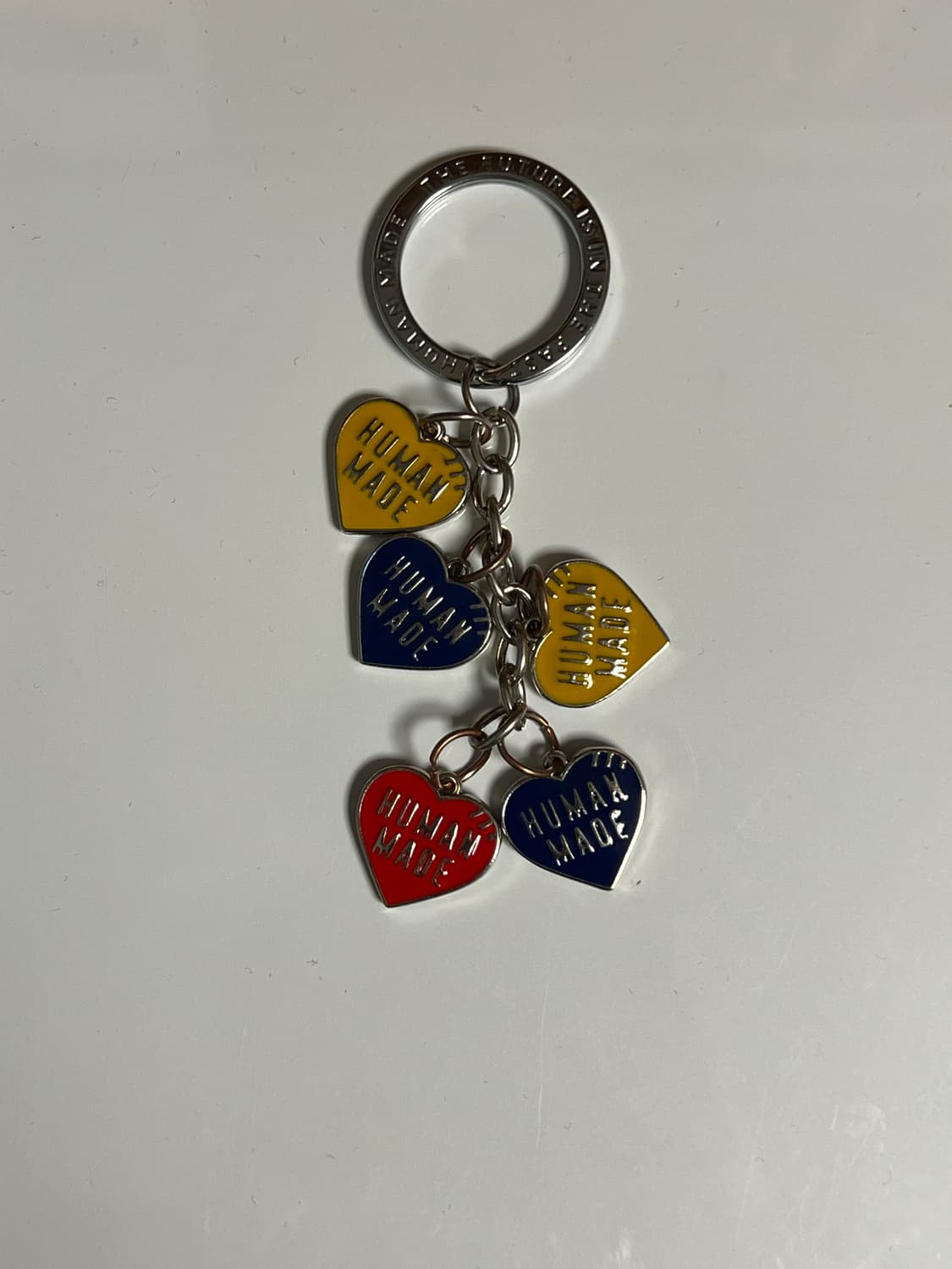 휴먼메이드 하트 키참 네이비 옐로우 레드 상품이미지1