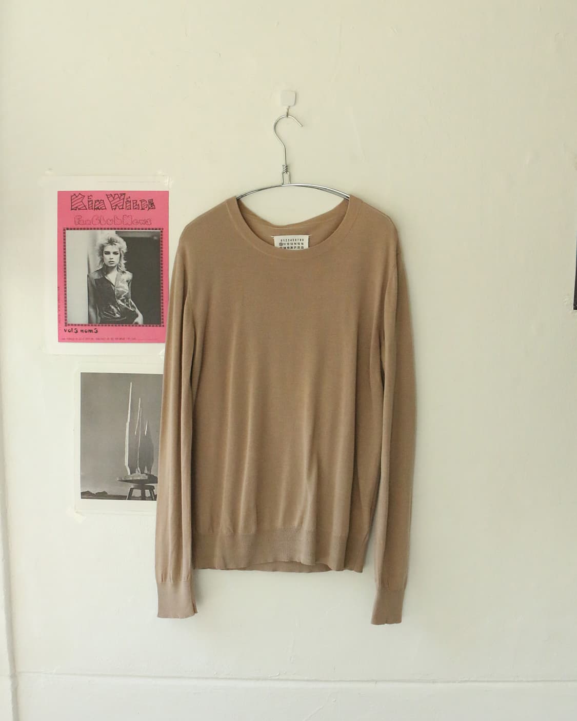 메종 마르지엘라 베이지 니트 탑 상품이미지1