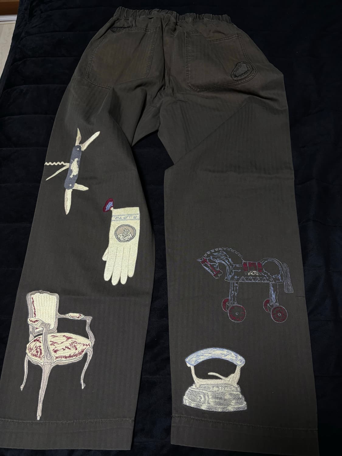 [M] 사무엘젤리그 앤티크 팬츠 빈티지 블랙 상품이미지2