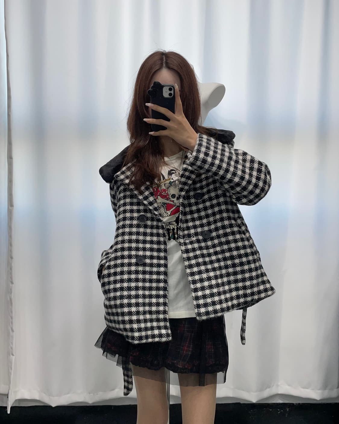 🎸체크 퍼 자켓🎸 상품이미지1