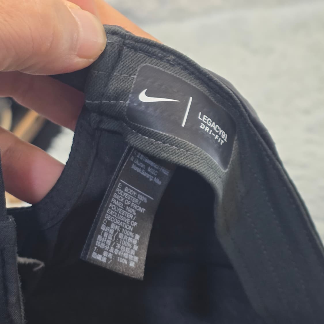M1-10:나이키 레거시91 Dri-Fit 블랙 캡 (56-59) 상품이미지8