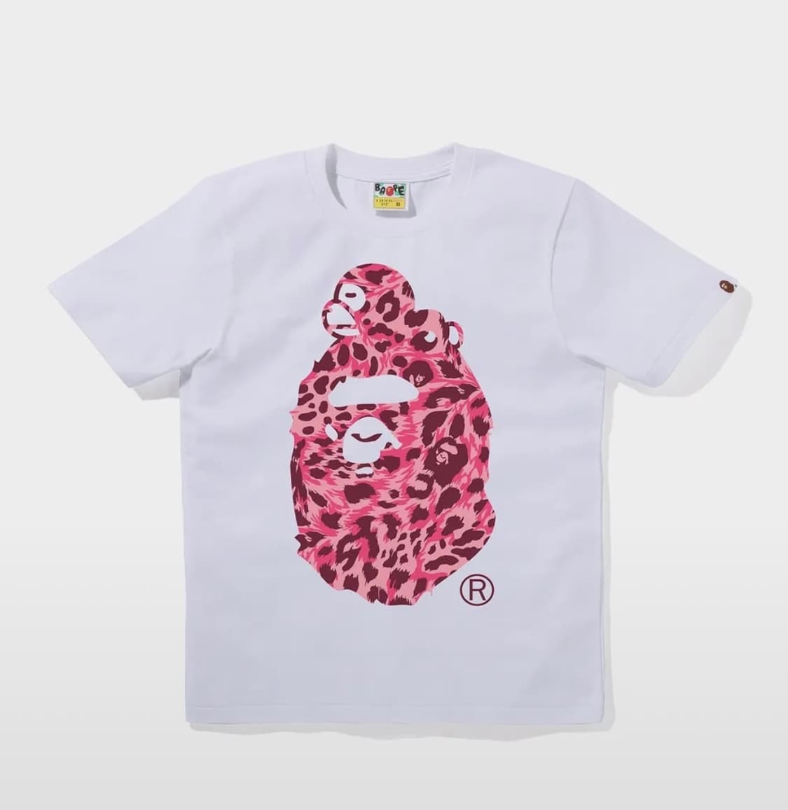 bape 베이프 와일드 레오파드 패턴 마일로 온 빅 에이프 티셔츠 상품이미지1