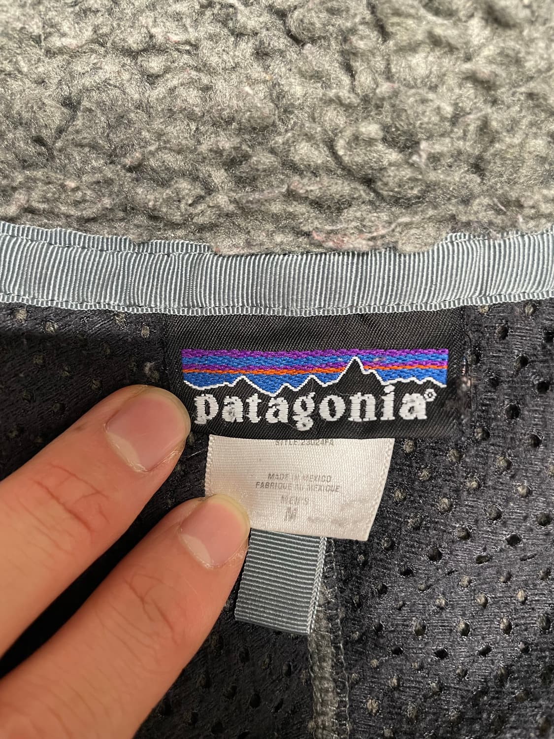 [M] 빈티지 파타고니아 딥파일 플리스 그레이 상품이미지4