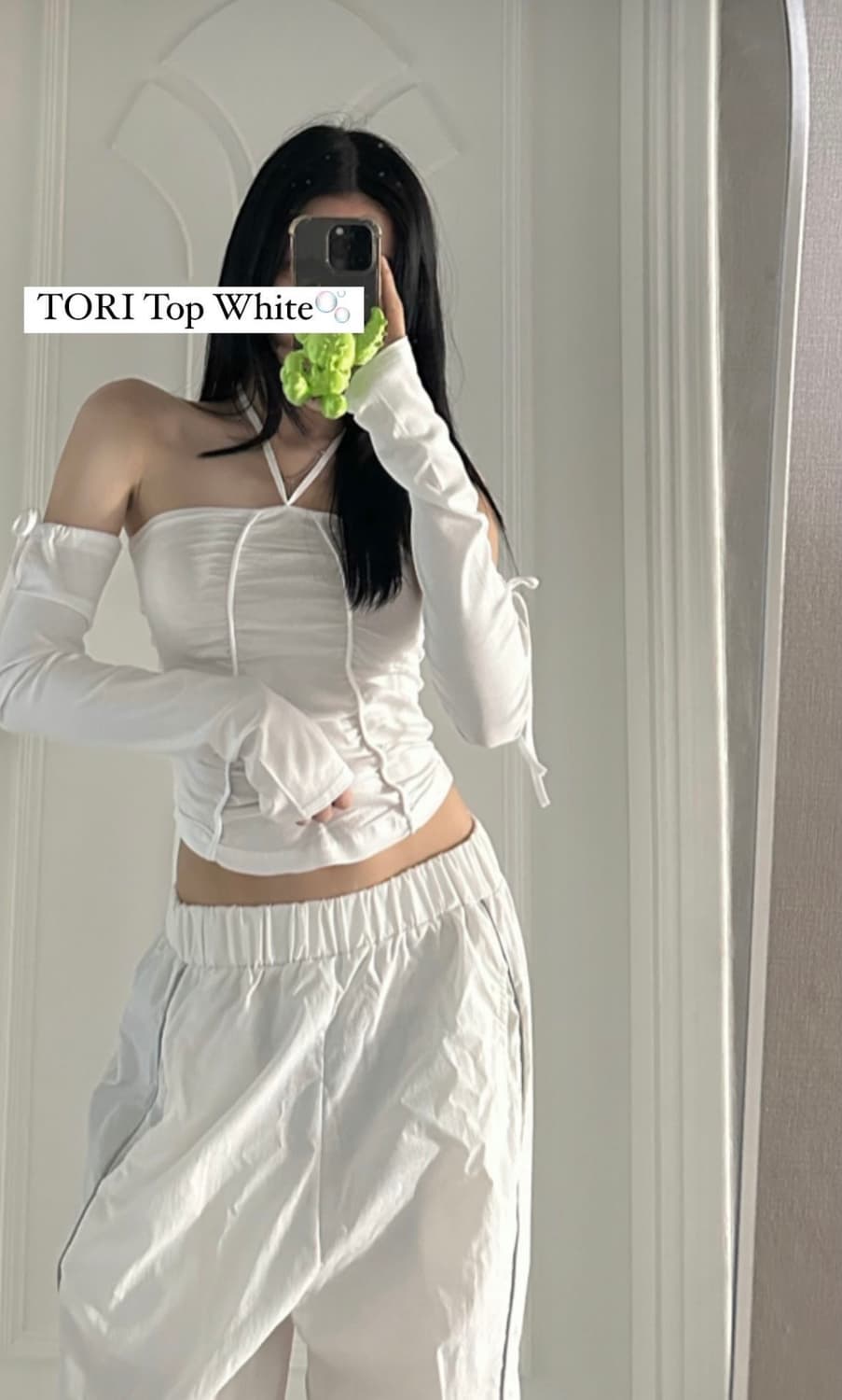 새상품 뉴얼린 토리탑 화이트 상품이미지1