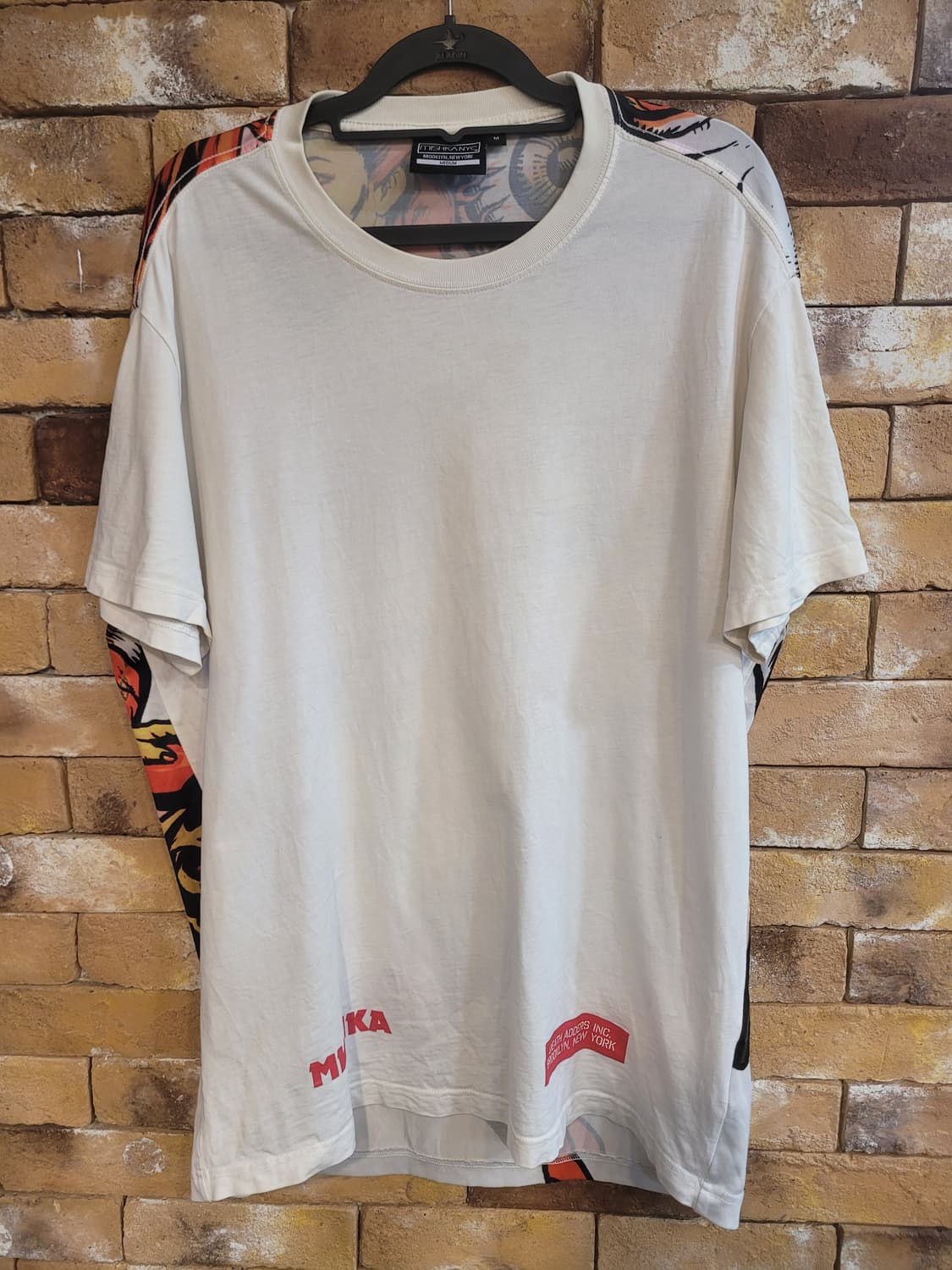 MISHKA NYC 화이트 프린팅 반팔티 M 상품이미지1