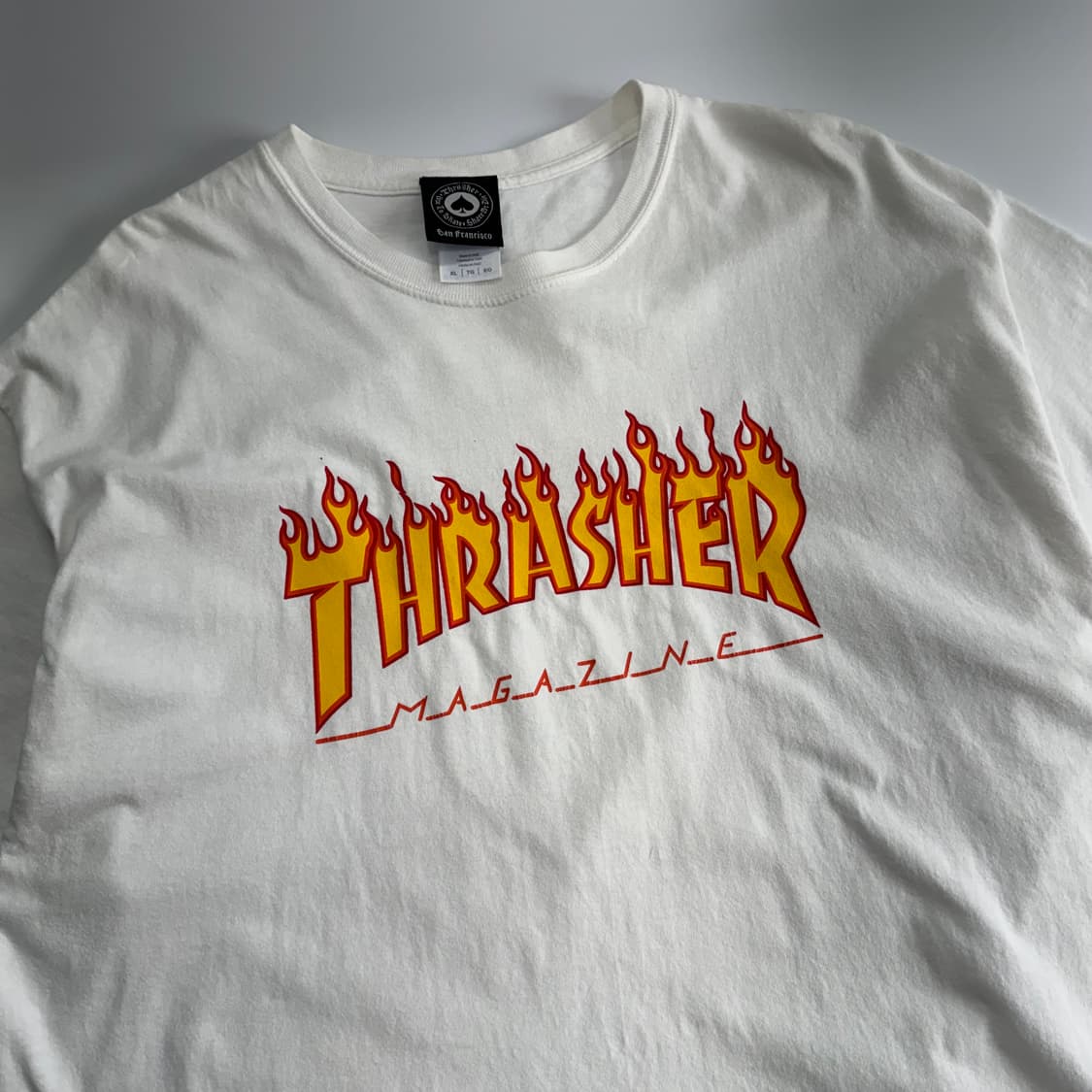 Thrasher 트레셔 로고 화이트 반팔 상품이미지4