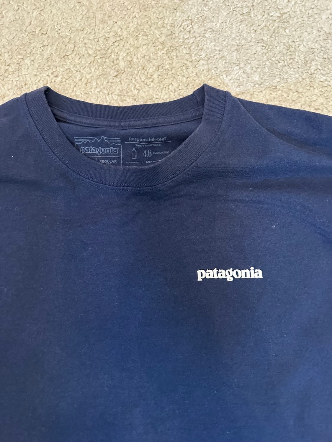 파타고니아 P-6 로고 리스폰시빌리티 롱슬리브 네이비 상품이미지3