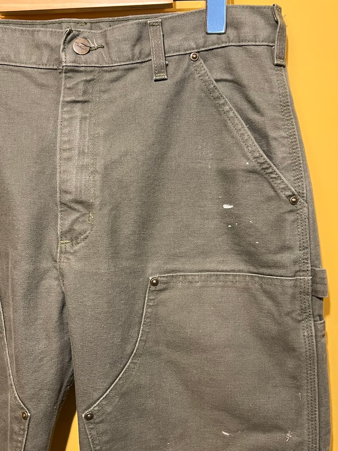 [34x32] 칼하트 더블니 워크팬츠 B136 MOS 모스그린 빈티지 상품이미지4