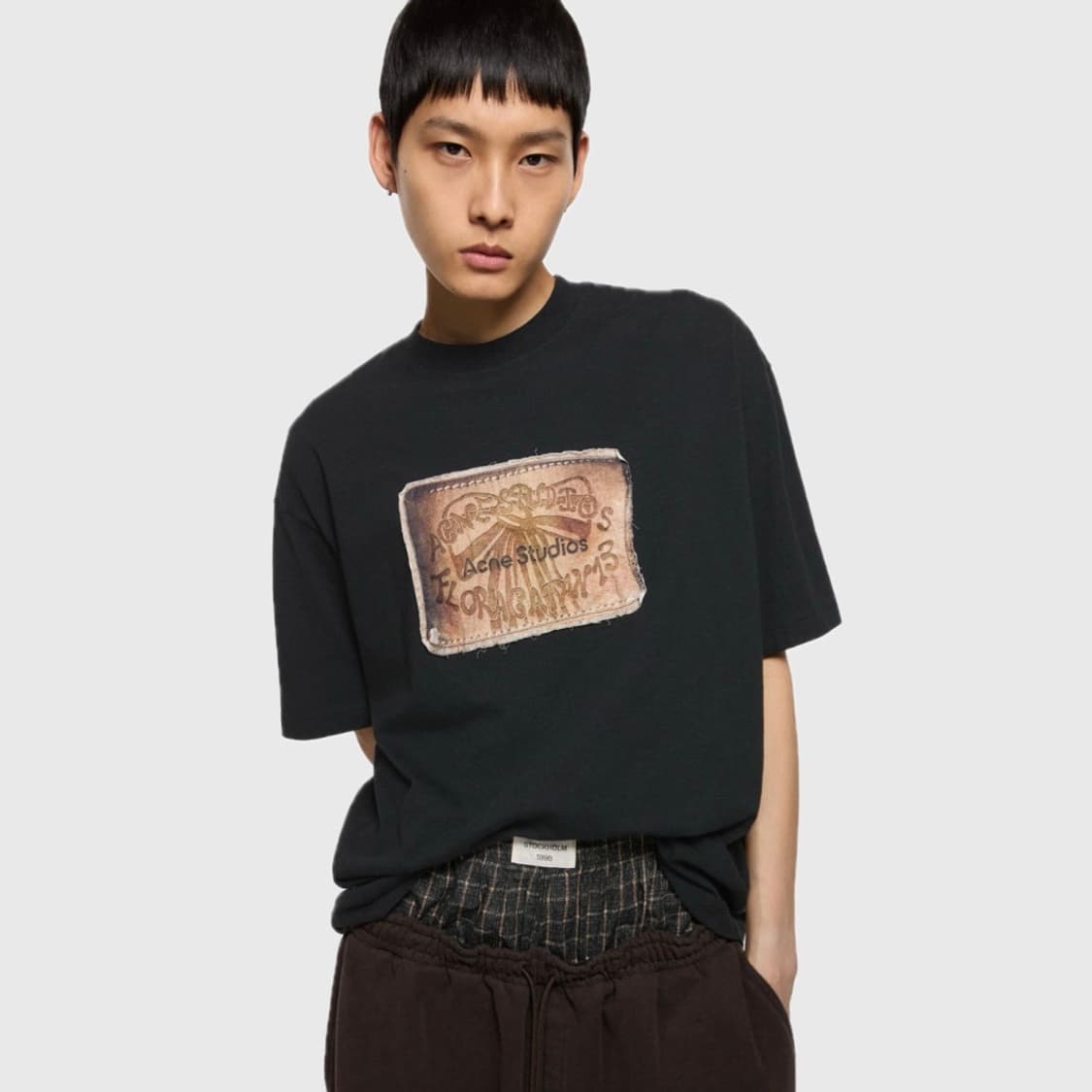 [M,L,XL]아크네스튜디오 26ss 보우 티셔츠/블랙 상품이미지1
