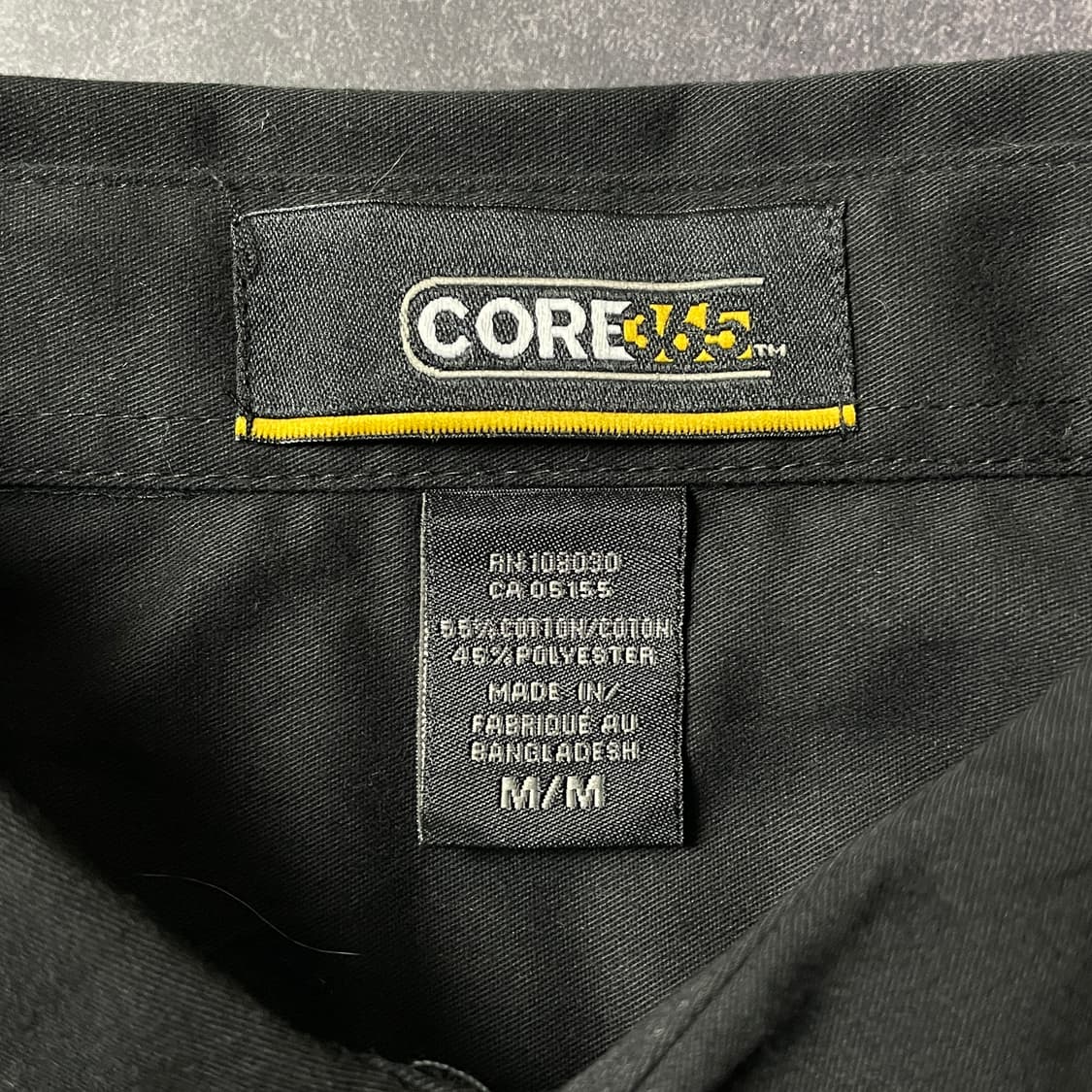 CORE 데드스탁 블랙 코튼 셔츠 A00652 상품이미지9