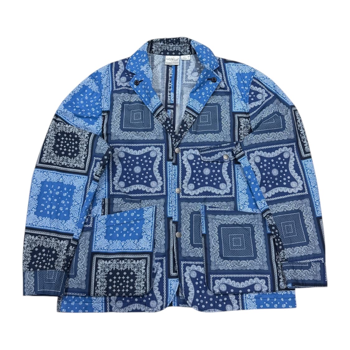그라미치 페이즐리 반다나 자켓 블루 M 상품이미지1