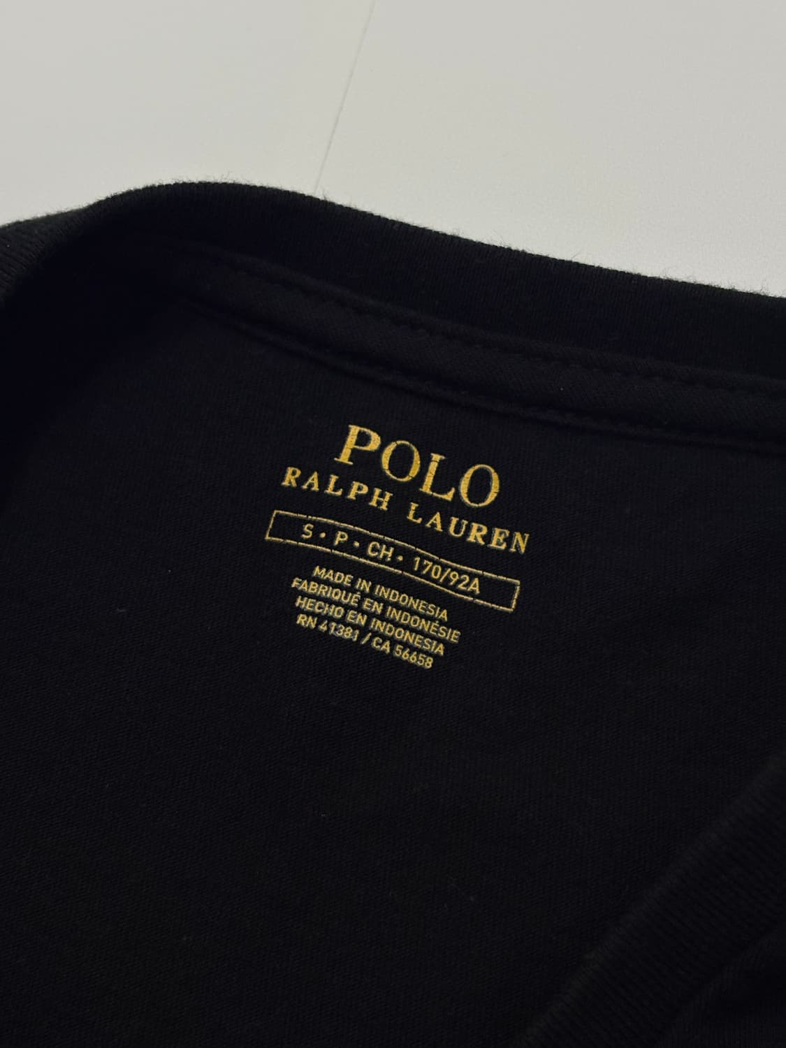 Polo 폴로랄프로렌 라운드 블랙 반팔티 상품이미지2