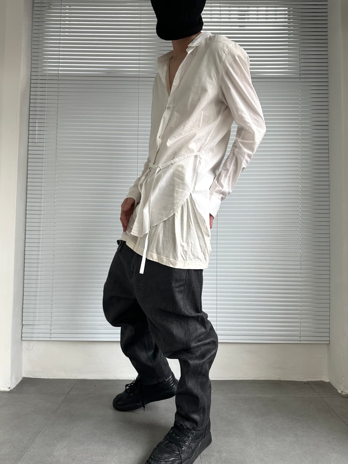 어태치먼트 셔링 셔츠 자켓 상품이미지3