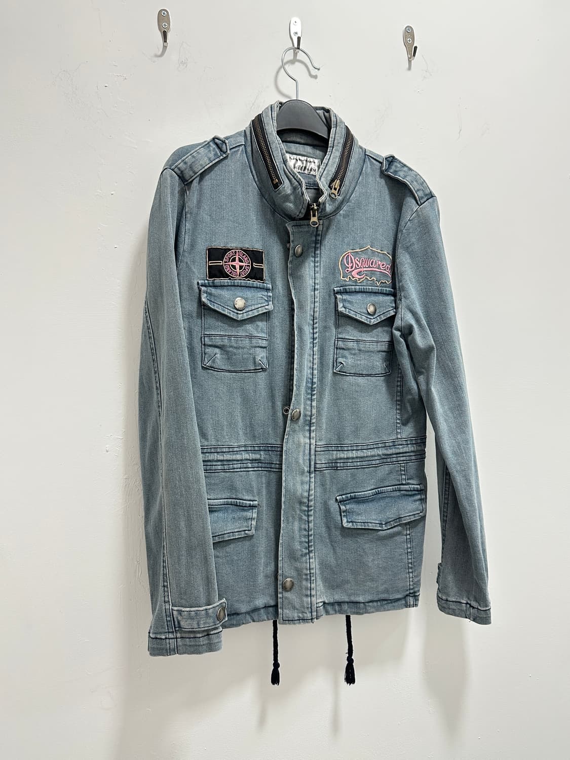 Vintage y2k patch detail denim jacket 상품이미지4