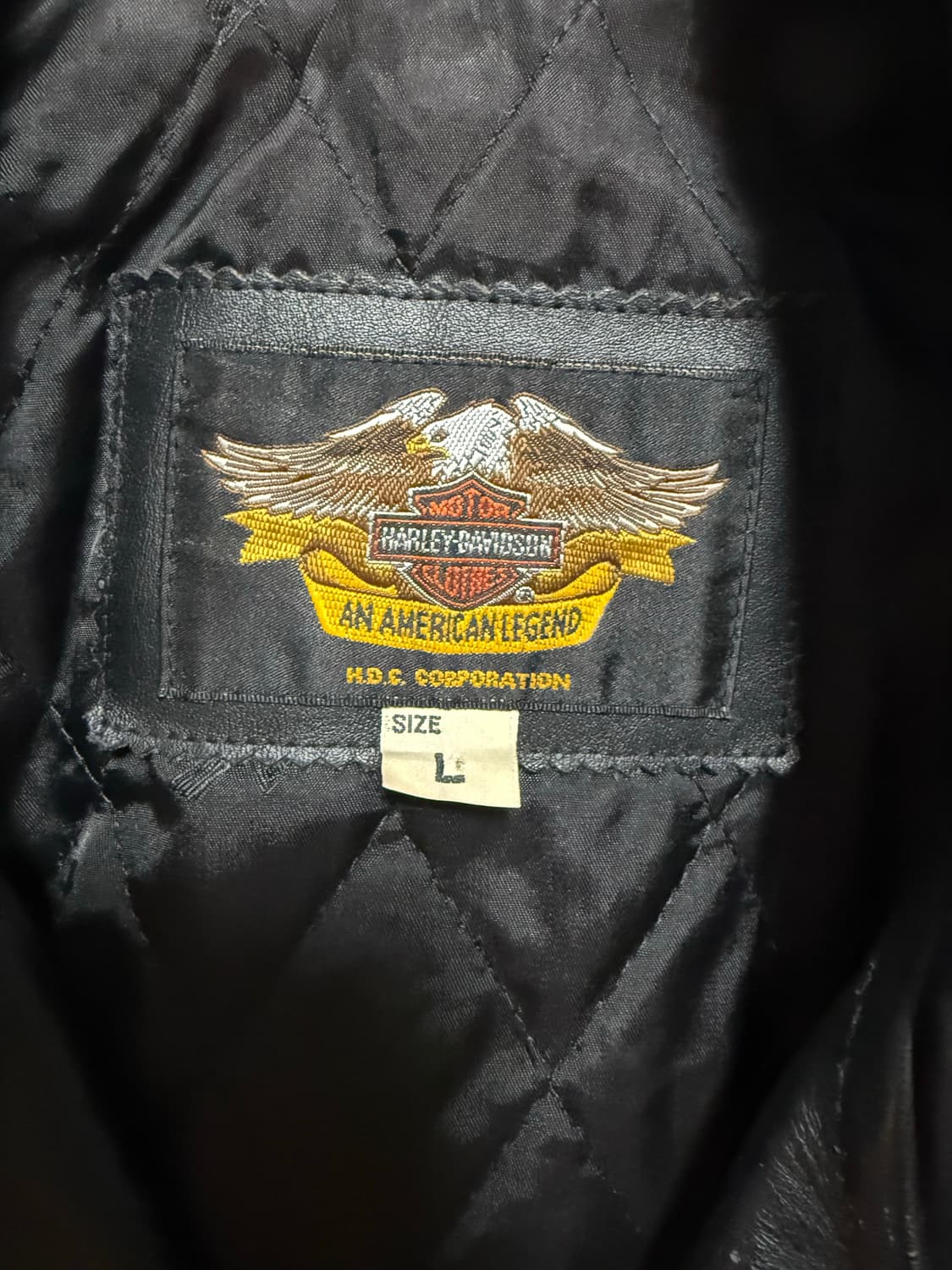 할리데이비슨 블랙 가죽 라이더 자켓 상품이미지2