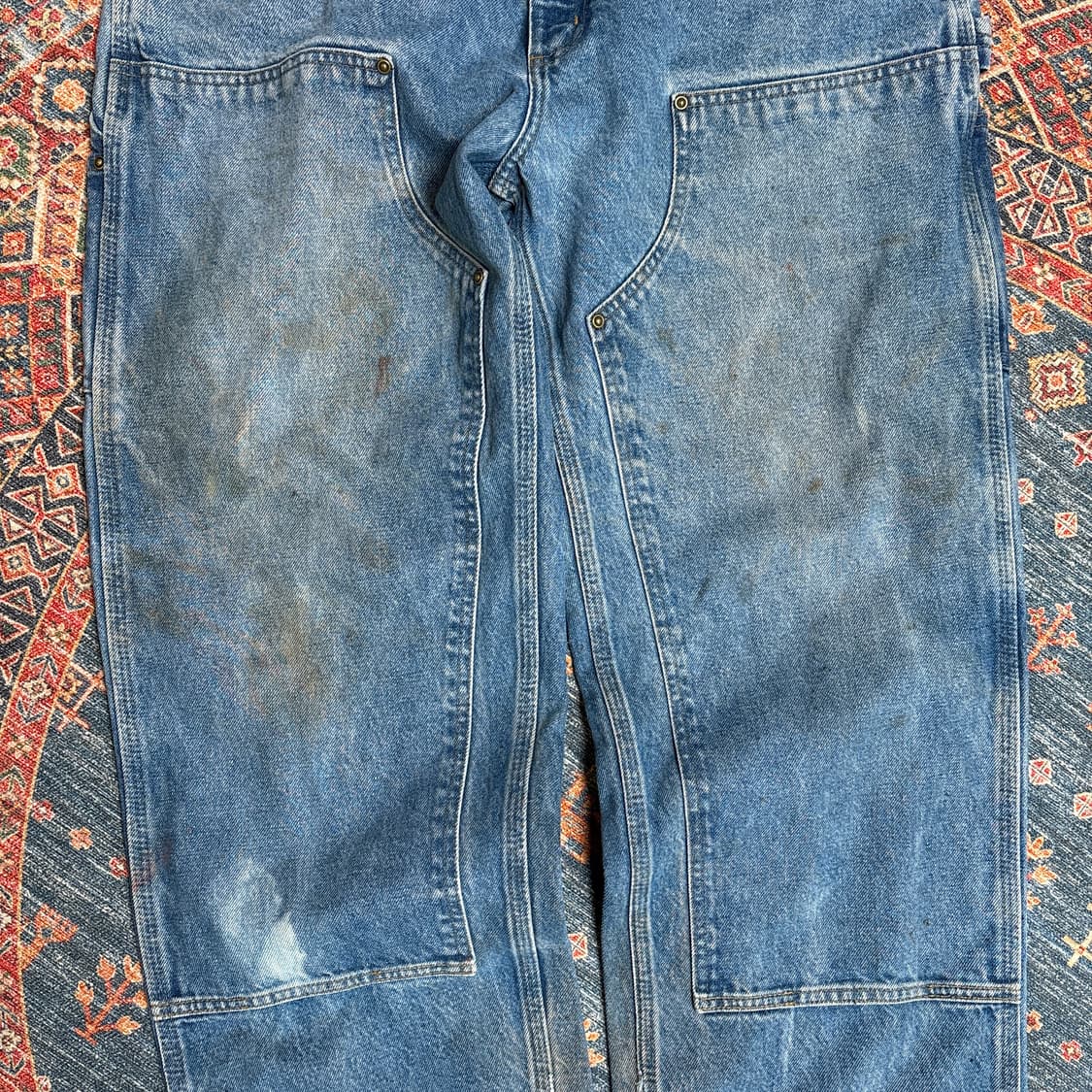 칼하트 가죽탭 더블니 카펜터팬츠 상품이미지6