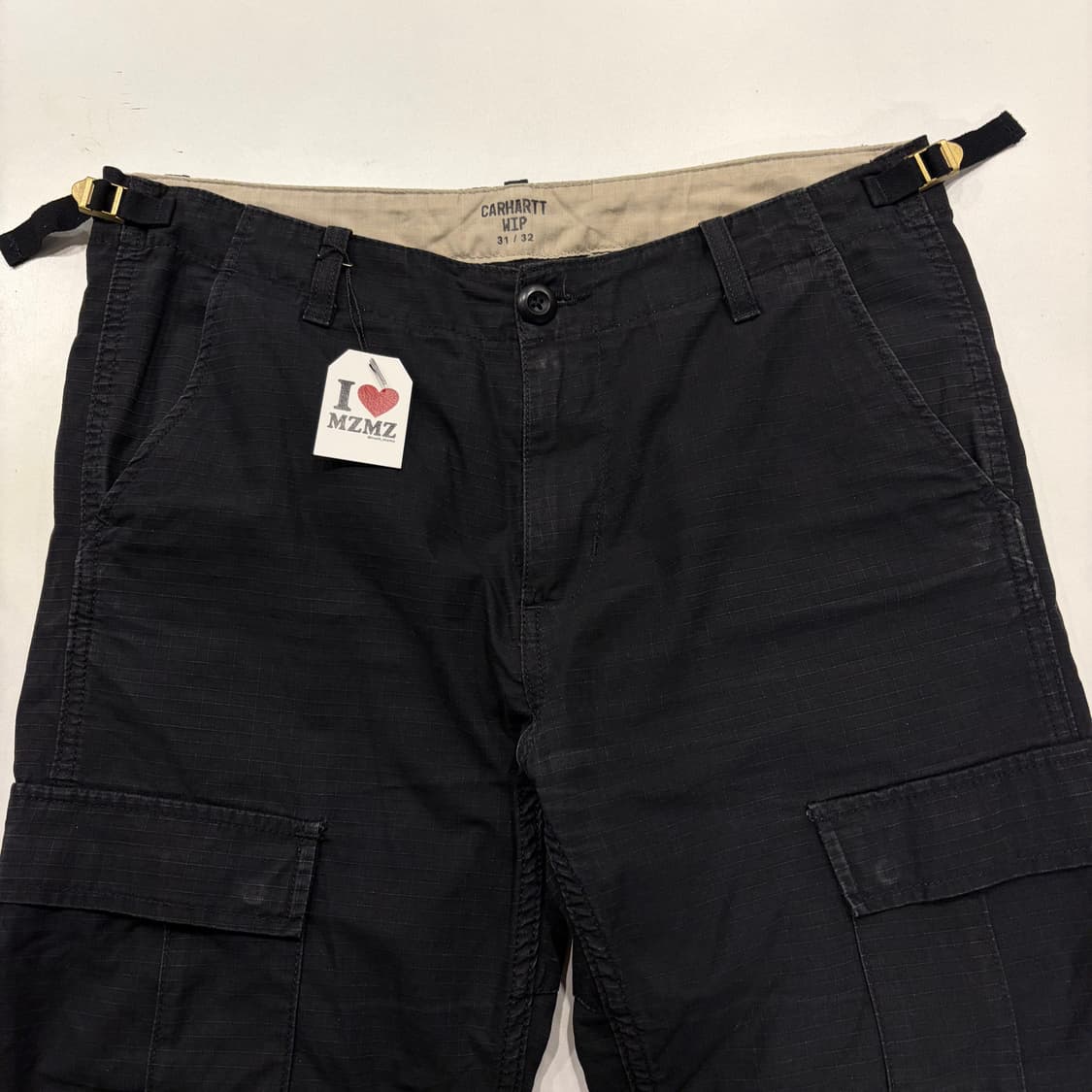 [31x32] 칼하트 wip 에비에이션 블랙 카고 바지 B261 상품이미지3