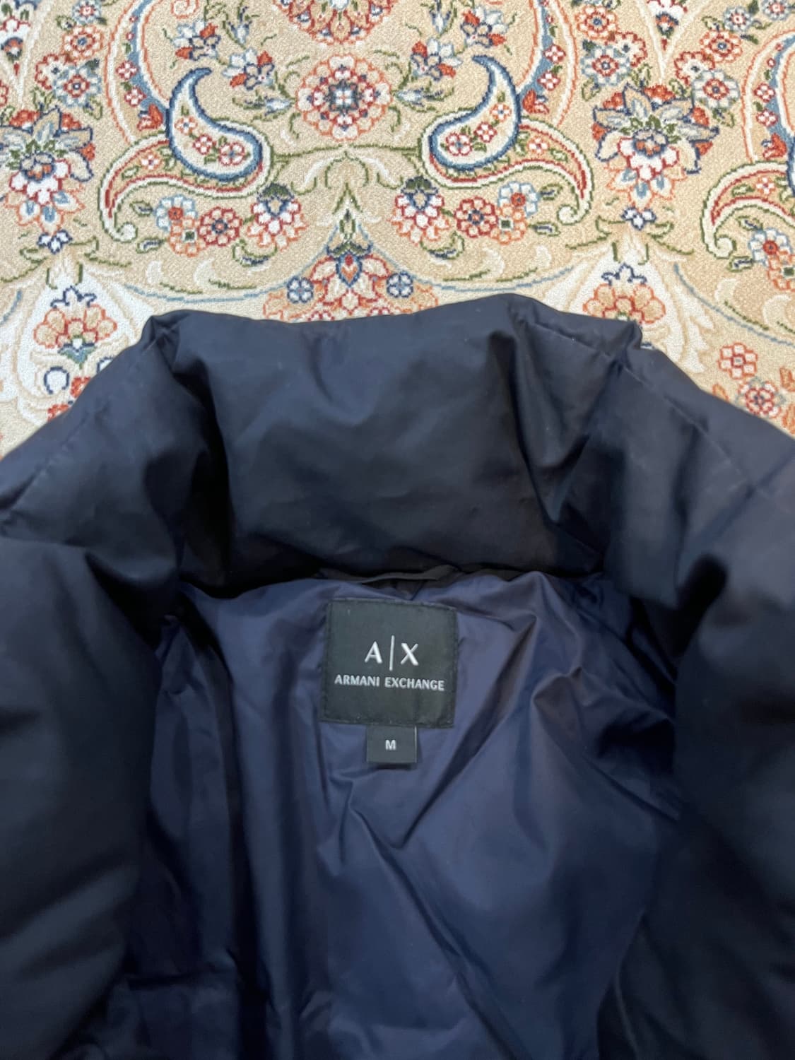 아르마니 익스체인지 패치로고 덕다운 롱패딩 상품이미지5