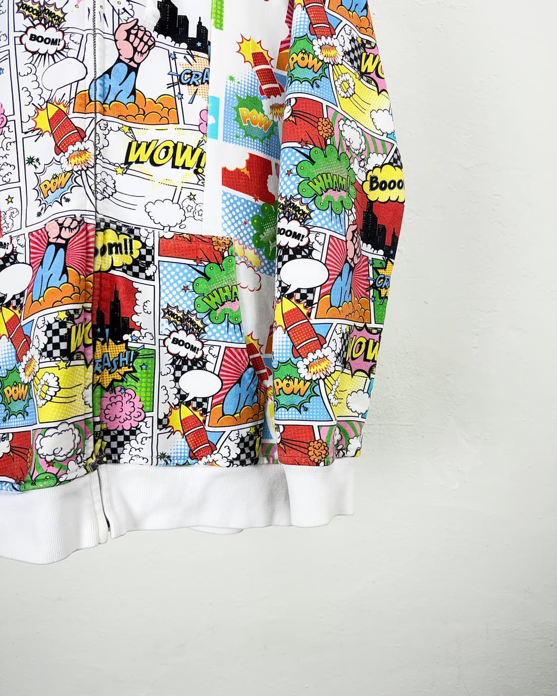 꼼데가르송 셔츠 카툰 프린팅 풀 지퍼 후디 스웨트 자켓 상품이미지5