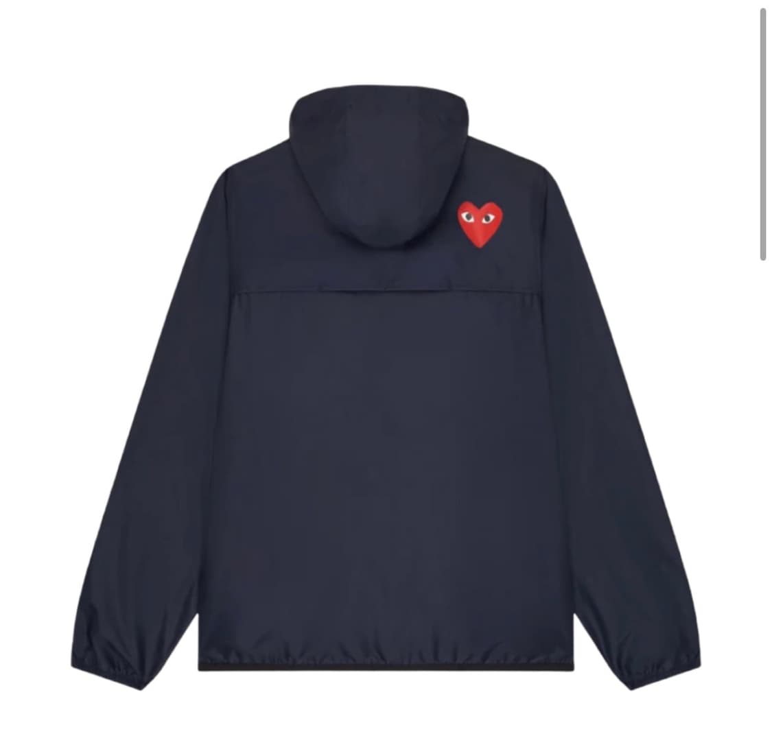 XL) 꼼데가르송 x 까웨 풀 집 자켓 네이비 상품이미지2