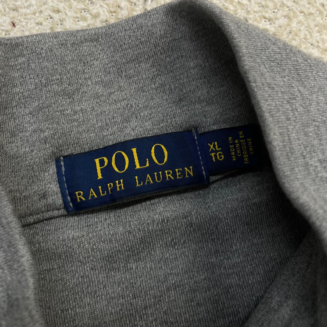폴로 랄프로렌 포니 로고 스웻 하프 집업 그레이 상품이미지3