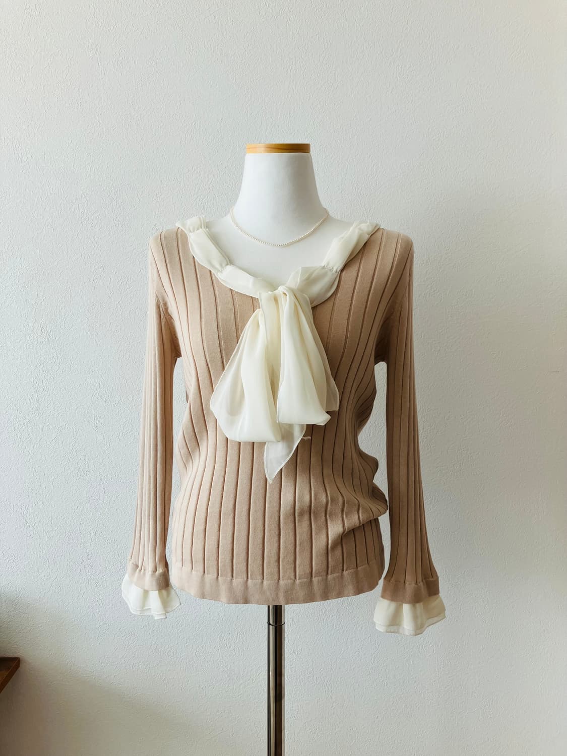 일본빈티지 스카프 니트 스나계 모리걸 히메갸루 로걀 상품이미지1