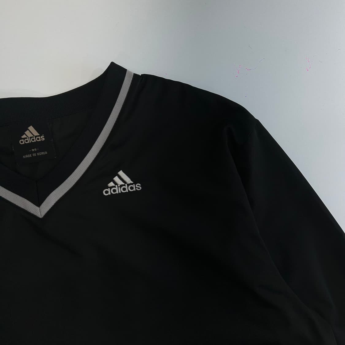 Adidas 아디다스 삼각로고 블랙 웜업  상품이미지4