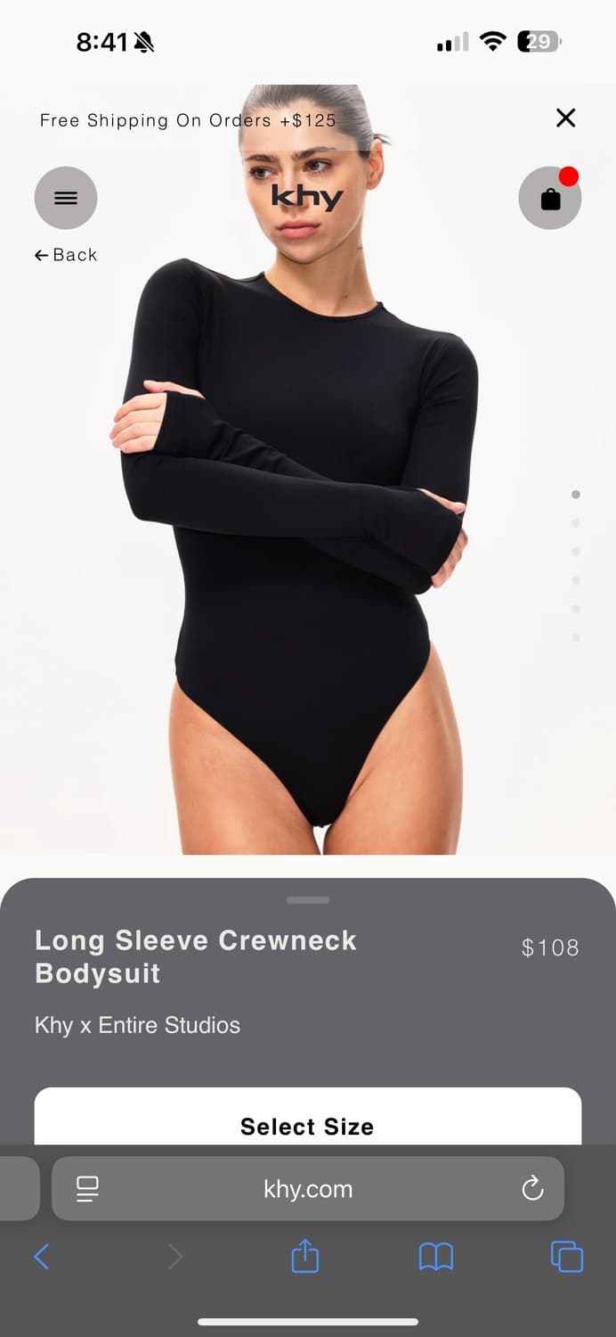 Khy 바디수트 xxs 상품이미지1