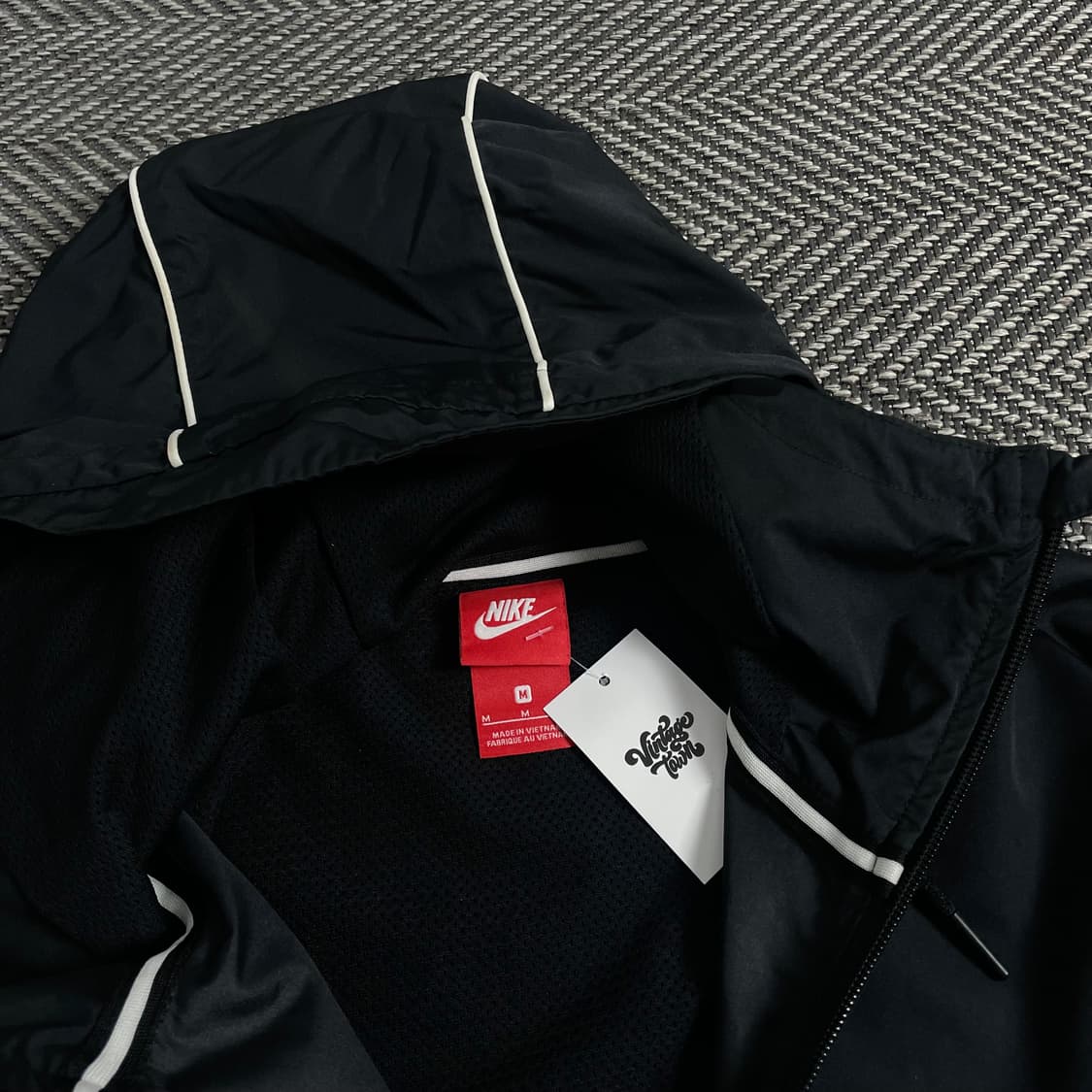 나이키 빅로고 블랙 우븐 아노락 웜업o 3622 상품이미지5