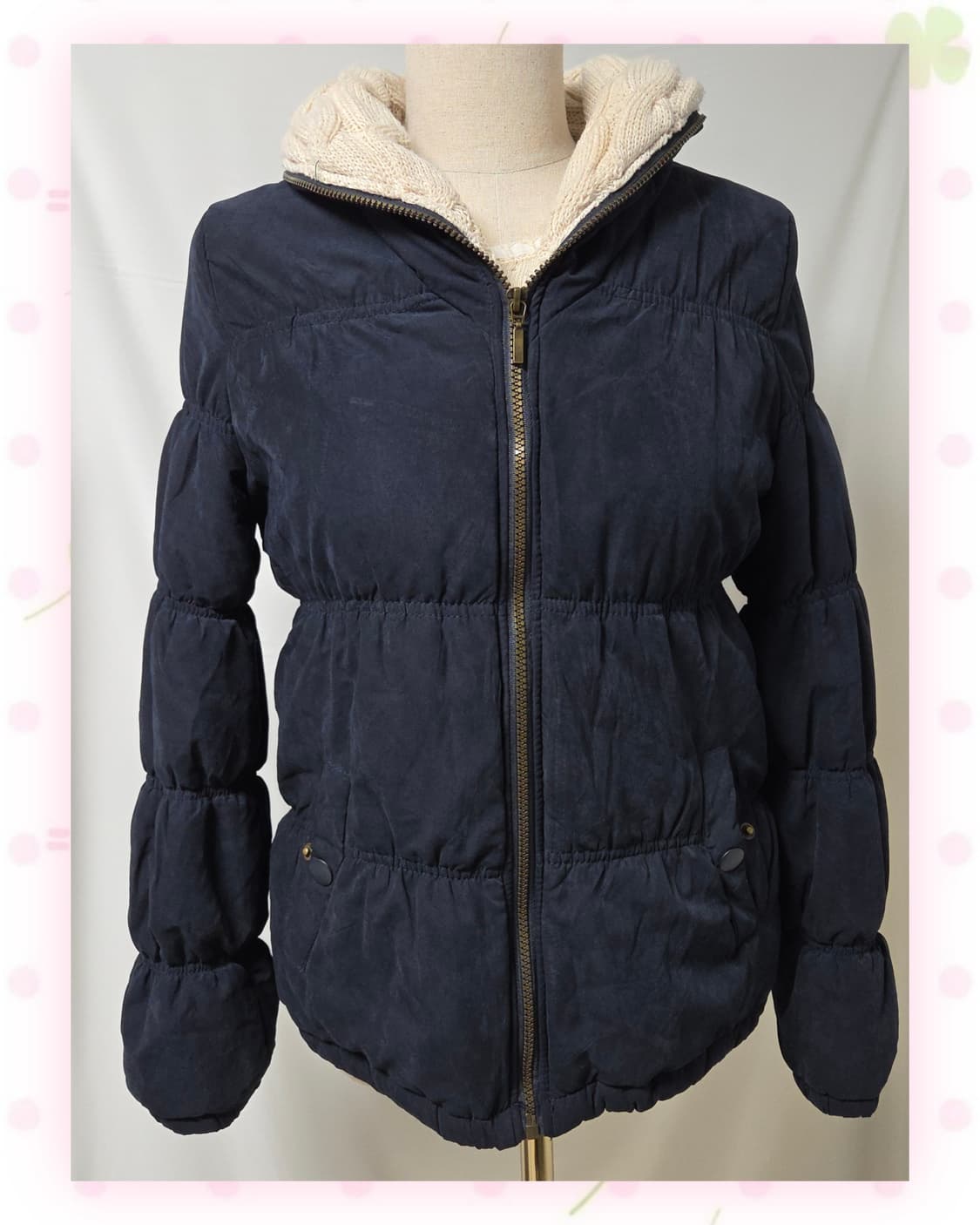 네이비 모리걸 패딩 상품이미지4