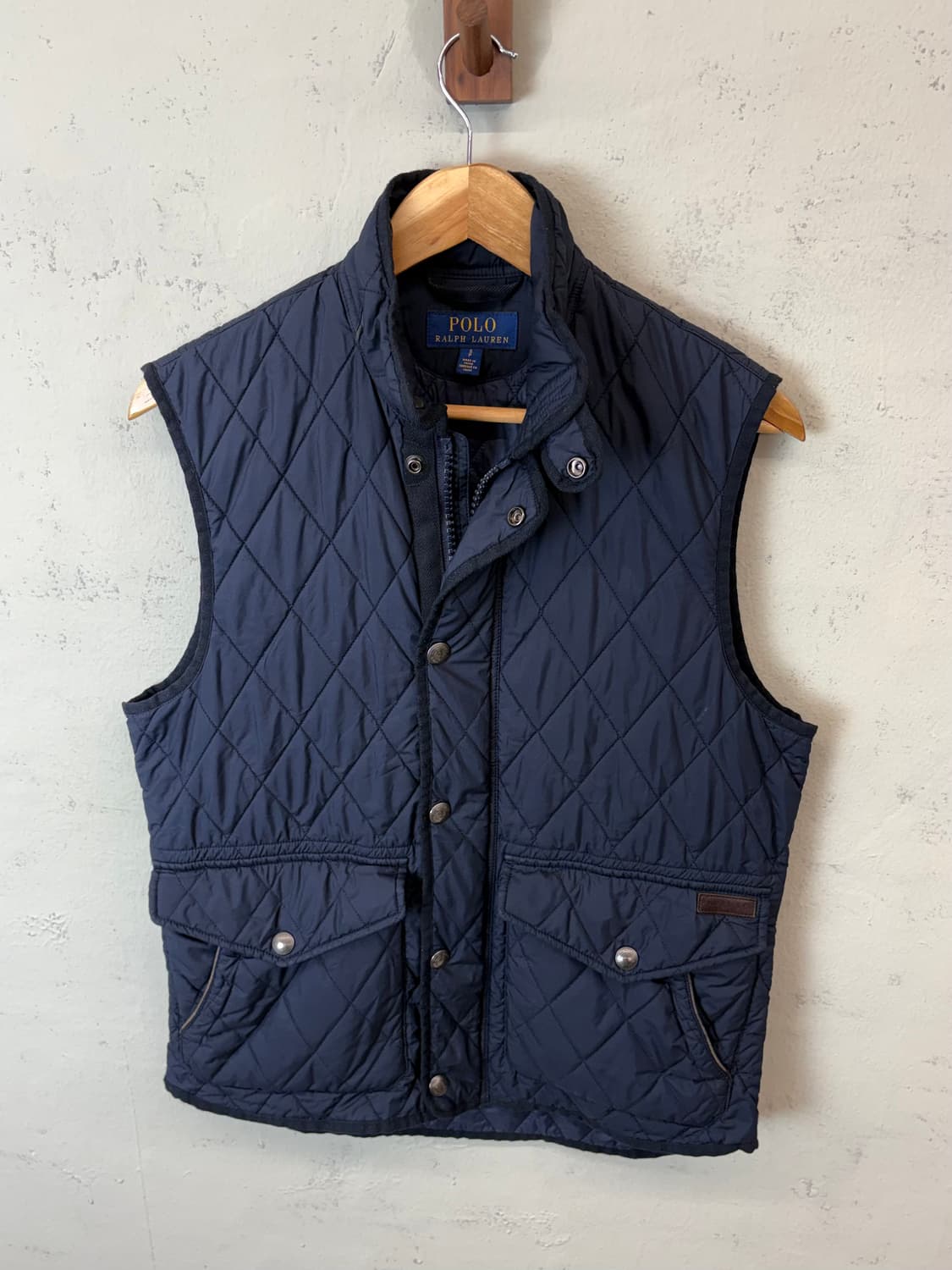 폴로랄프로렌 퀼팅 베스트 네이비 상품이미지4